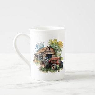 Tasse En Porcelaine Cool Pays tracteur ajouter du texte