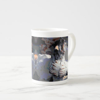 Tasse En Porcelaine Coquille de mer rayée