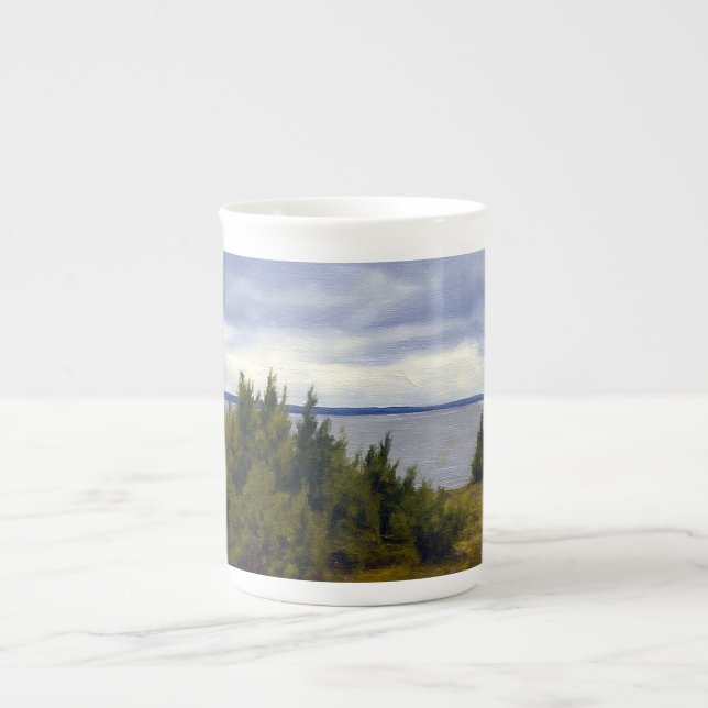 Tasse En Porcelaine Côte tranquille de Vormsi (Devant)