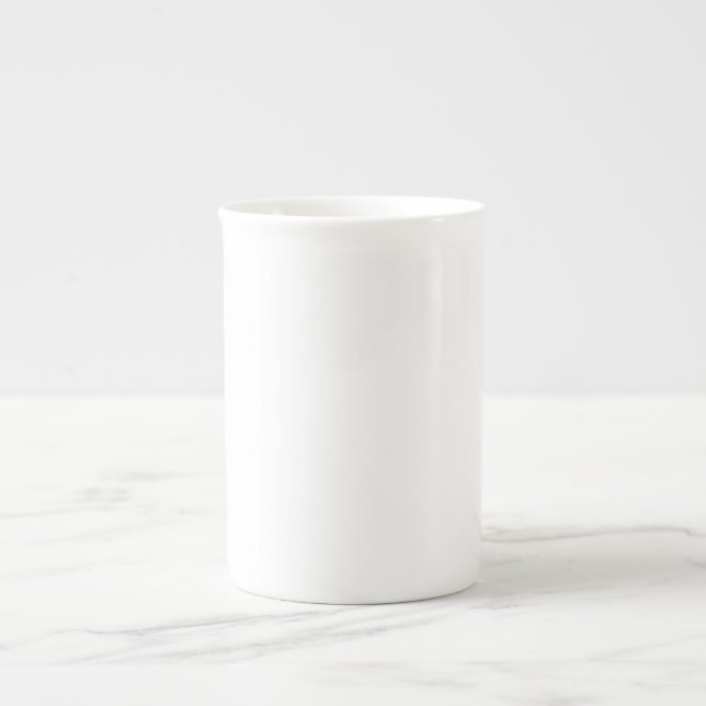 Tasse En Porcelaine couleur blanc (Devant)