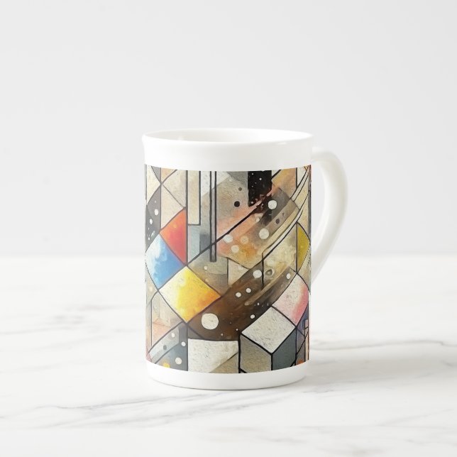 Tasse En Porcelaine Couleur éclatée (Devant droit)