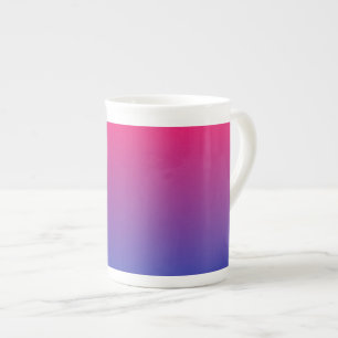 Tasse En Porcelaine Couleurs dégradées rose et violet