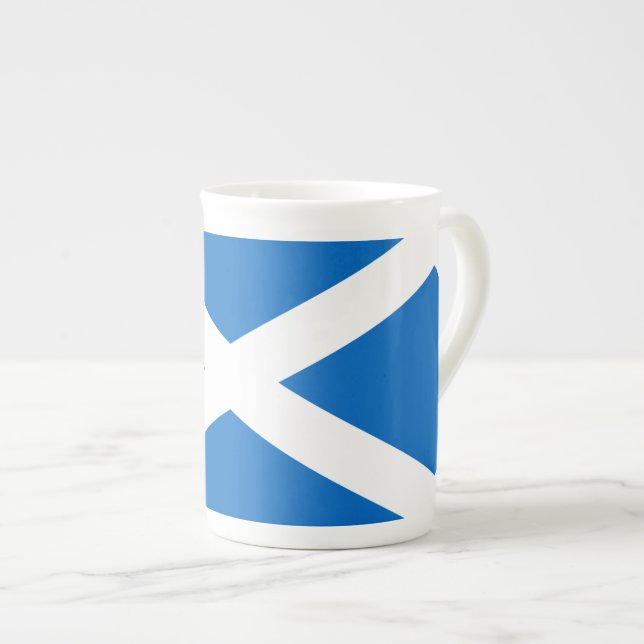Tasse En Porcelaine Couleurs écossaises Cross Scotland (Devant droit)