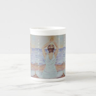 TASSE EN PORCELAINE COUPE DE PAIX INTÉRIEURE