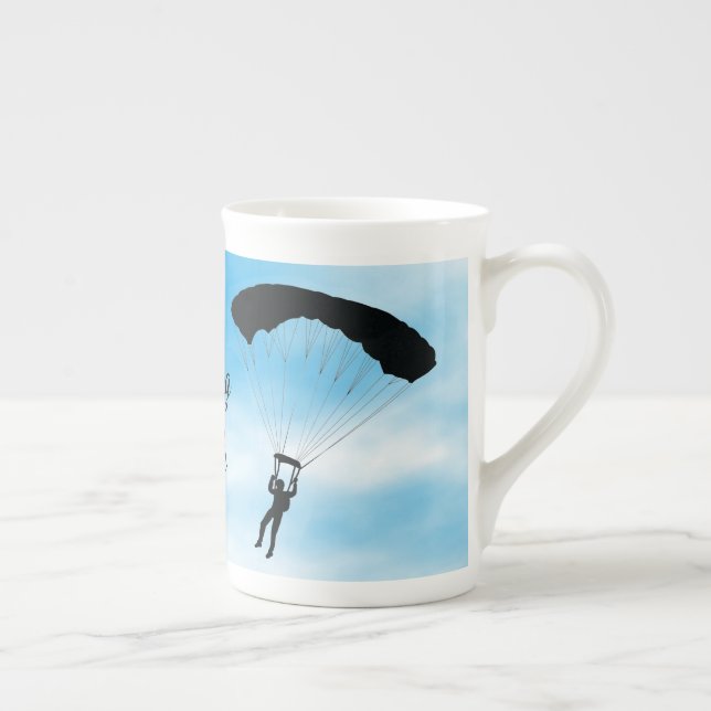 Tasse En Porcelaine Coupe Spéciale Conception Parachutiste Skydiving (Droite)
