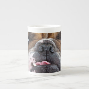 Tasse En Porcelaine Coussin de jet de Bouledogue Anglais