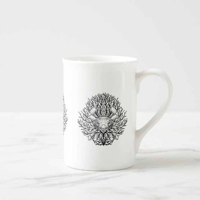 Tasse En Porcelaine Crabe (Droite)