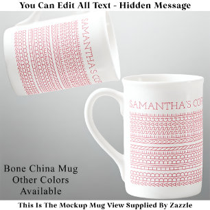 Tasse En Porcelaine Créez Votre Propre Long Message Caché 148PW Nouvea