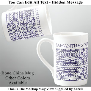 Tasse En Porcelaine Créez votre propre message caché court 148BW