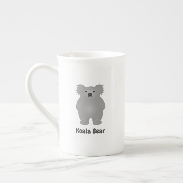 Tasse En Porcelaine Cute Australia Baby Koala Bear Ajouter Votre Nom (Gauche)