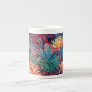 Tasse En Porcelaine Dahlia Tapisserie florale