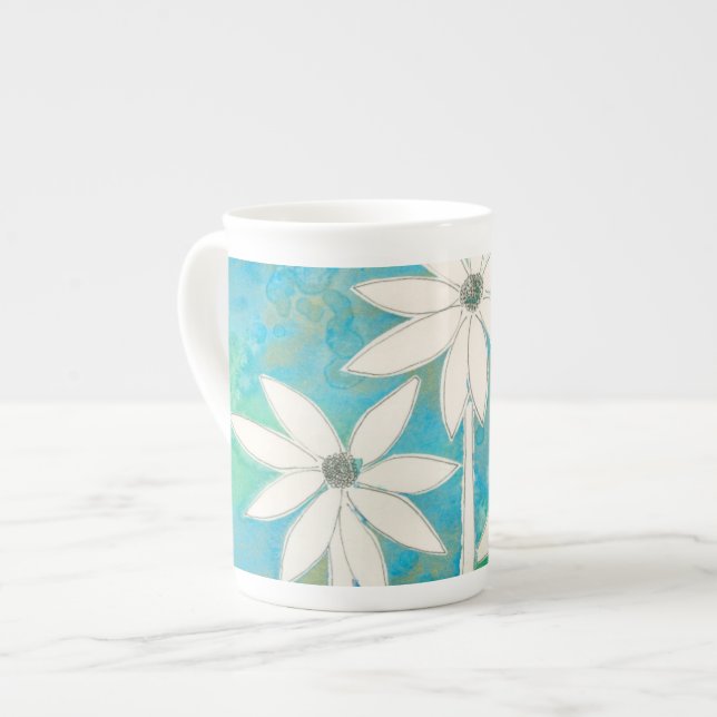 Tasse En Porcelaine Dainty Daisies II (Devant gauche)