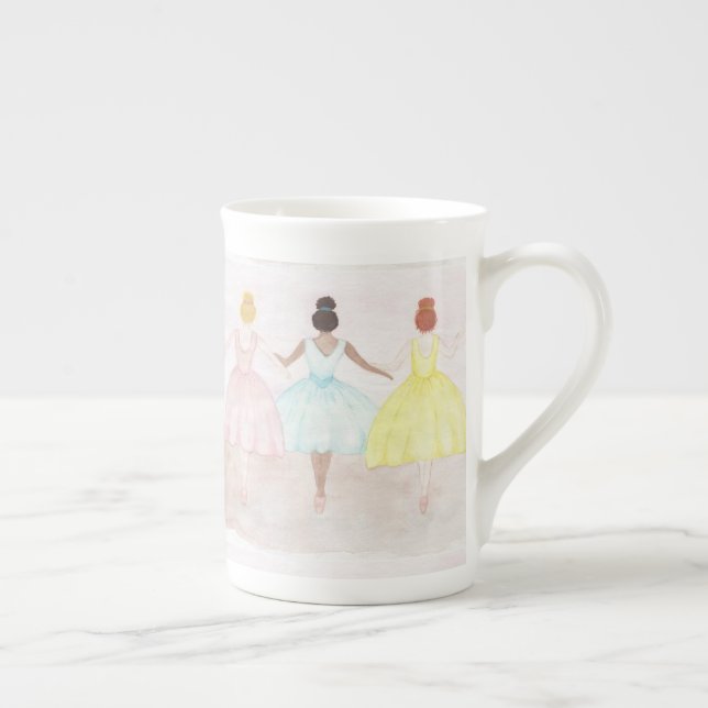 Tasse En Porcelaine Danseurs de ballet de pointe (Droite)