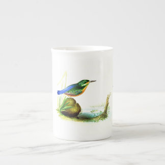 Tasse en porcelaine de bone china Kingfisher 1833