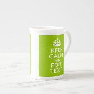 Tasse En Porcelaine Décor Vert Android Conserver Le Calme Et Votre Tex