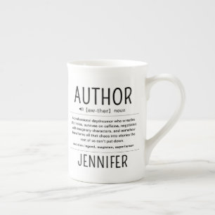 Tasse En Porcelaine Définition d'auteur écrivain drôle personnalisée