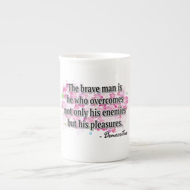 Tasse En Porcelaine Démocrite (Devant)