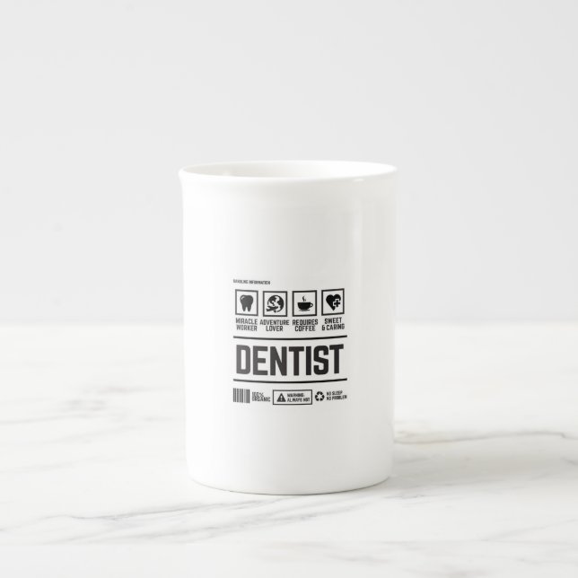 Tasse En Porcelaine dentiste (Devant)