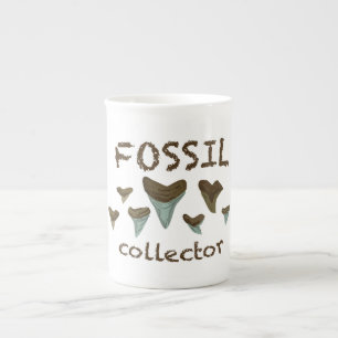 Tasse En Porcelaine Dents fossiles de requin