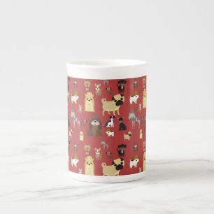 Tasse En Porcelaine dessin motif pour chien mignon pour amoureux de le