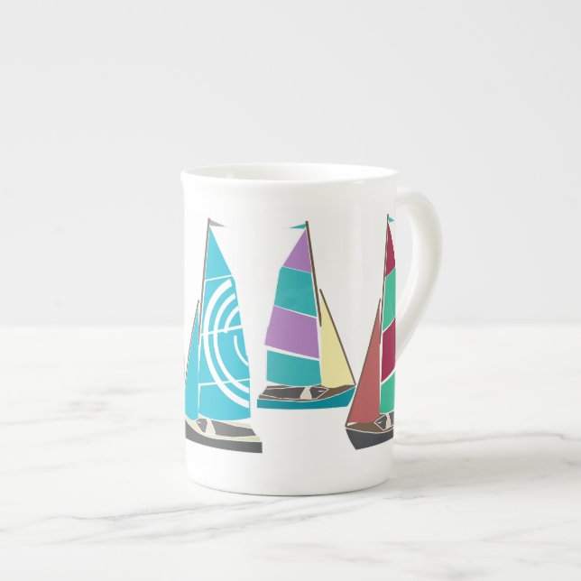 Tasse En Porcelaine Dinghes vintages (Devant droit)