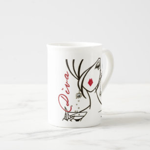 Tasse En Porcelaine DIVA - Ooh La La !