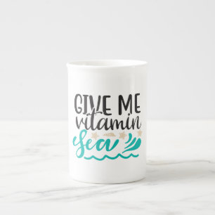 Tasse En Porcelaine Donnez-moi la mer vitaminée