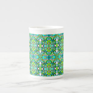 Tasse En Porcelaine doodle tourbillon rétro des années 60 les année