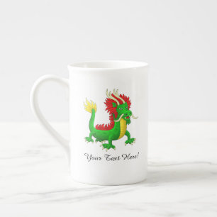 Tasse En Porcelaine Dragon Azur Chinois Moderne