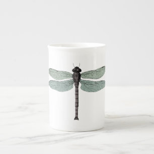 Tasse En Porcelaine dragon vintage typographique antique