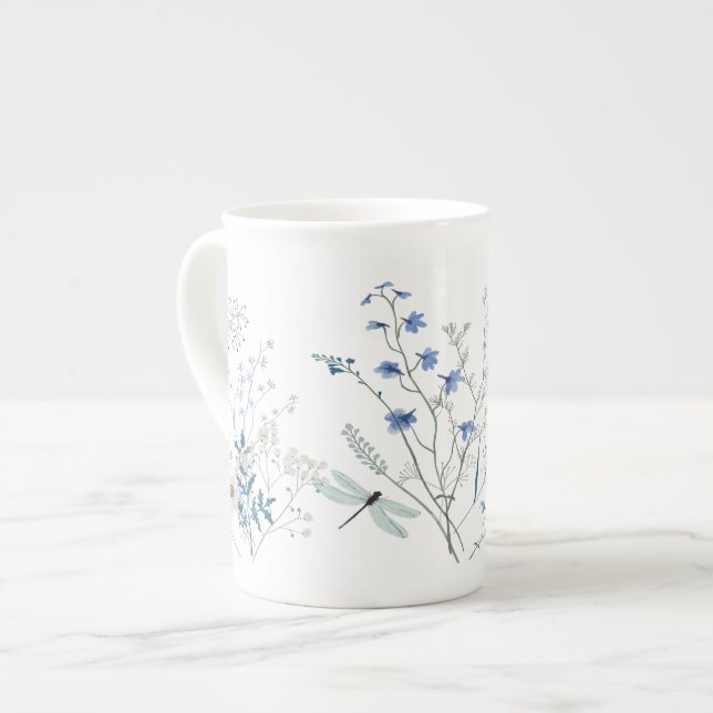 Tasse En Porcelaine Dragonfly Blue Meadow (Devant gauche)