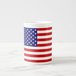 Tasse En Porcelaine Drapeau américain