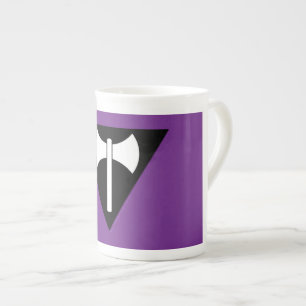 Tasse En Porcelaine Drapeau de fierté lesbienne SlipperyJoe puissant s