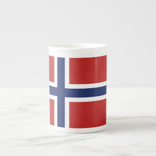 Tasse En Porcelaine Drapeau de la Norvège