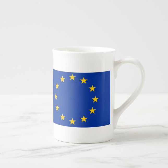 Tasse En Porcelaine Drapeau européen (Droite)