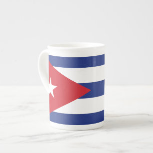 Tasse En Porcelaine Drapeau simple du Cuba