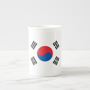 Tasse En Porcelaine Drapeau sud-coréen inoxydable