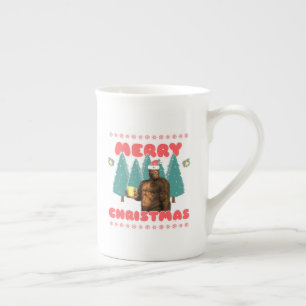 Tasse En Porcelaine Drôle Bigfoot - Joyeux Noël