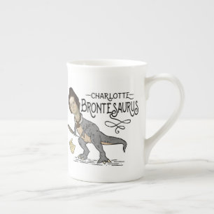 Tasse En Porcelaine Drôle Charlotte Bronte Saurus Dinosaur Lecteur de