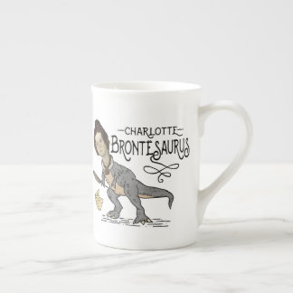 Tasse En Porcelaine Drôle Charlotte Bronte Saurus Dinosaur Lecteur de