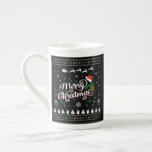 Tasse En Porcelaine Drôle Mauvais Joyeux Noël