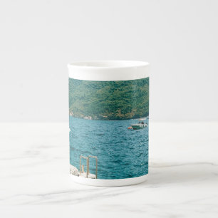 Tasse En Porcelaine Eaux turquouises de Perast - Monténégro