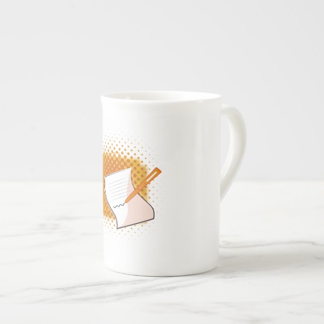 Tasse En Porcelaine Écriture Lover (Devant droit)