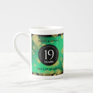 Tasse En Porcelaine Élégante 19e anniversaire du Mariage de Jade
