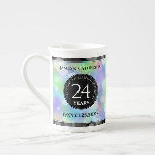Tasse En Porcelaine Élégante 24e anniversaire du Mariage Opal
