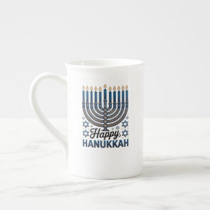 Tasse En Porcelaine Élégante fête de Hanouka - Art de vacances juif