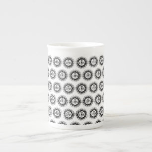 Tasse En Porcelaine Emblème du monogramme de la Compagnie de Jésus