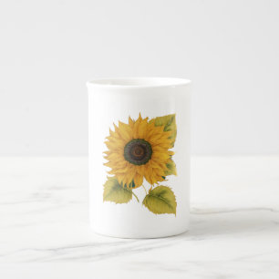 Tasse En Porcelaine Embrassage de tournesol - spécialité Os Chine Coll