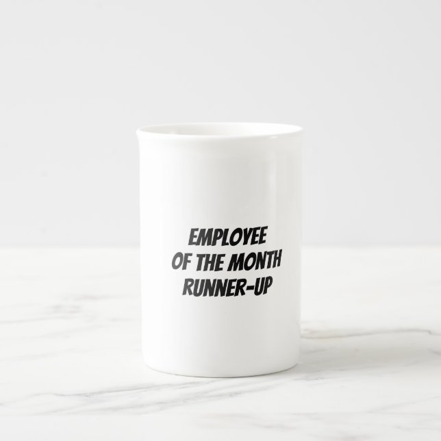 Tasse En Porcelaine Employé Du Mois Du Thé De Mug-Up/Café (Devant)