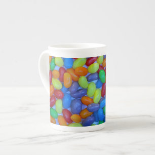 Tasse En Porcelaine Empreinte colorée de jellybeans